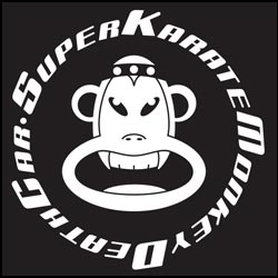 super karate monkey death car logo (link to larger image)